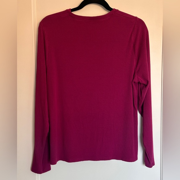 Splendid Long Sleeve Ribbed Top - Picture 2 of 3